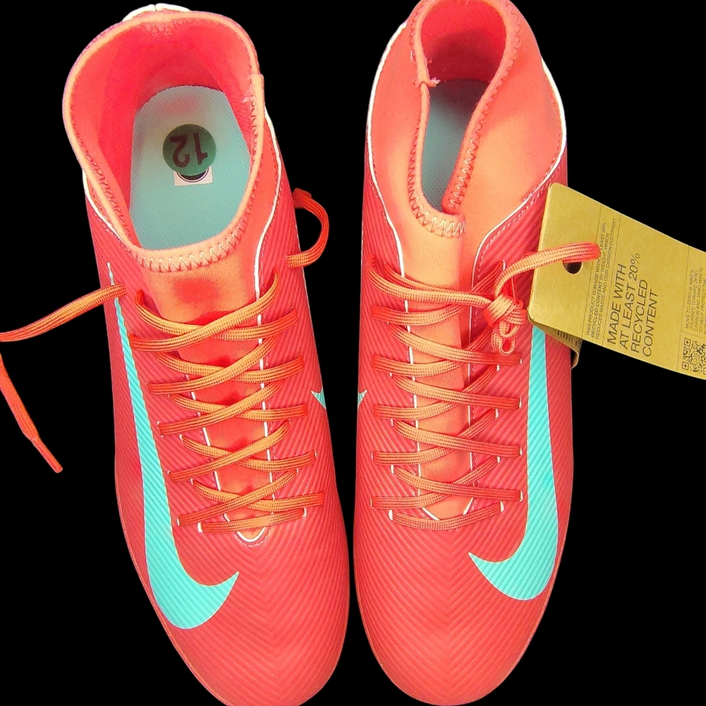 Nike Mercurial superfly 10 Club Indoor Ember Glow NEW Men's Size 12 NWT - Picture 5 of 6